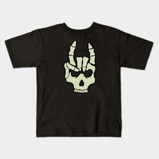 Metal Skull Vintage Design Kids T-Shirt